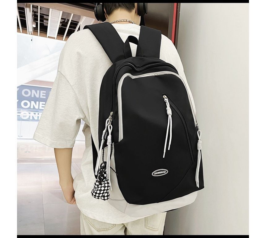 Logo Nylon Backpack Two-Tone