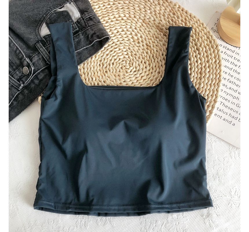 Padded Crop Tank Top