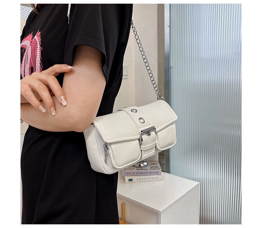 Strap Shoulder Buckled Bag Chain