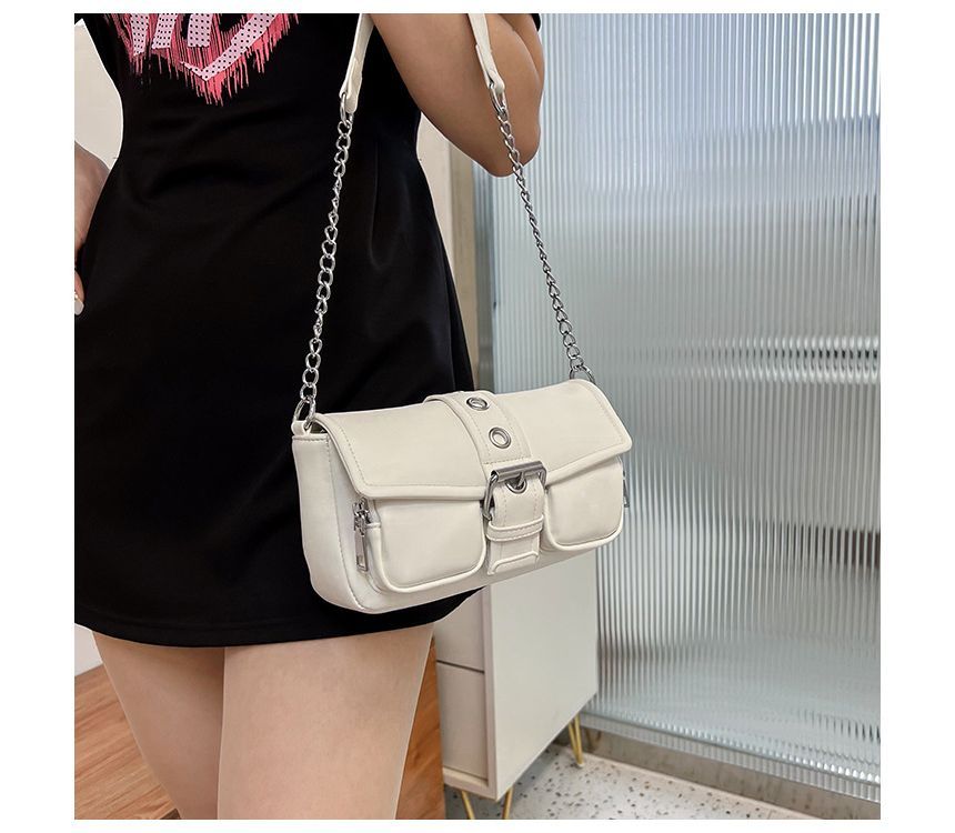 Strap Shoulder Buckled Bag Chain