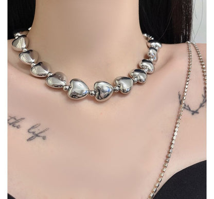 Heart Necklace Choker