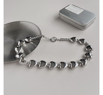 Heart Necklace Choker