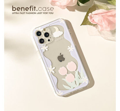 Phone Case Flower Transparent