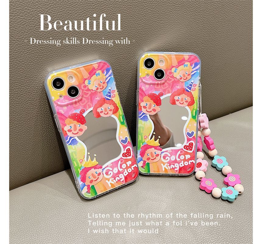 Flower Mirrored Phone Case - iPhone 13 Pro Max / 13 Pro / 13 / 13 mini / 12 Pro Max / 12 Pro / 12 / 12 mini / 11 Pro Max / 11 Pro / 11 / SE / XS Max / XS / XR / X / SE 2 / 8 / 8 Plus / 7 / 7 Plus