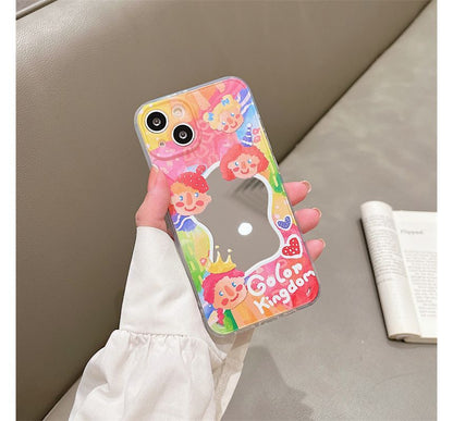 Flower Mirrored Phone Case - iPhone 13 Pro Max / 13 Pro / 13 / 13 mini / 12 Pro Max / 12 Pro / 12 / 12 mini / 11 Pro Max / 11 Pro / 11 / SE / XS Max / XS / XR / X / SE 2 / 8 / 8 Plus / 7 / 7 Plus