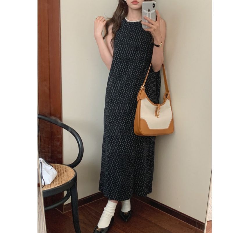 Sleeveless Maxi A-Line Dress