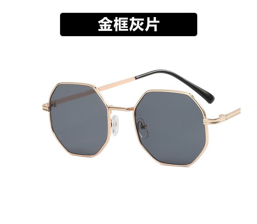 Metal Frame Sunglasses Geometric