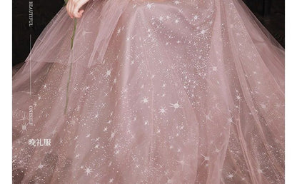 Embellished Short-Sleeve Dress Maxi (Various Prom Designs)