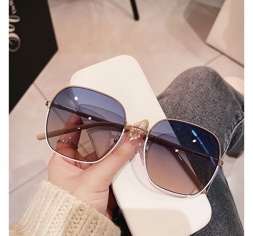 Frame Square Sunglasses Metal