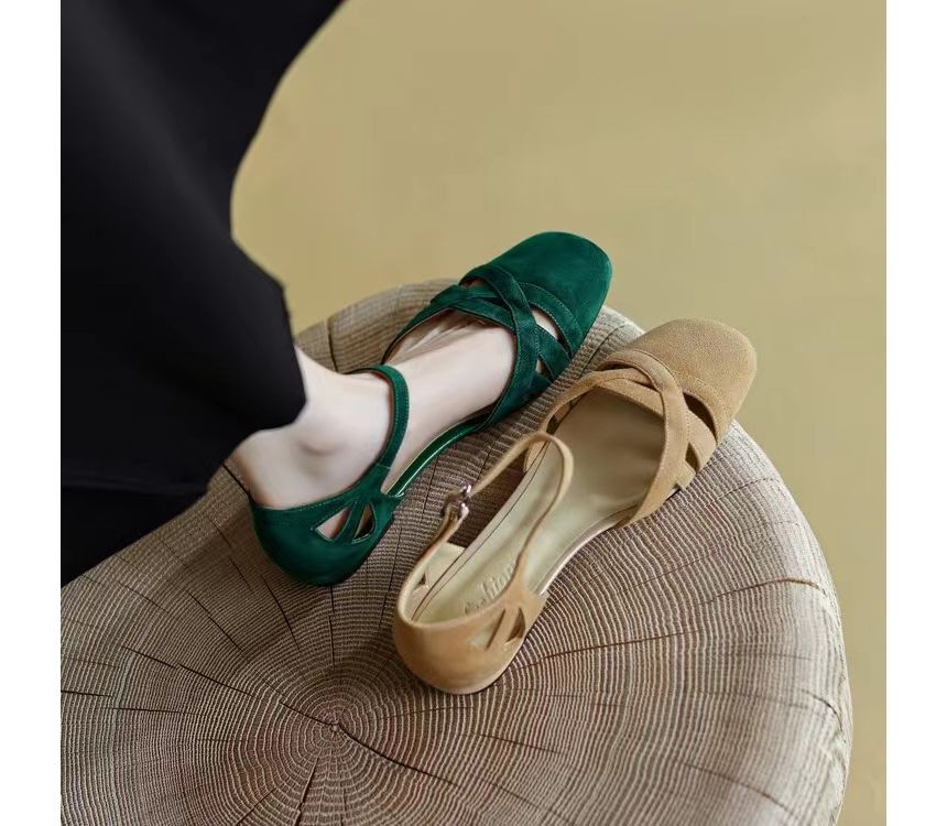 Flats D'Orsay Strap Ankle