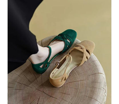 Flats D'Orsay Strap Ankle