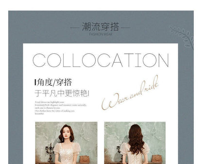 Robe de soirée/robe de cocktail trapèze à manches bouffantes