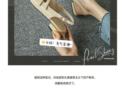 Slingback Strap Flats Double