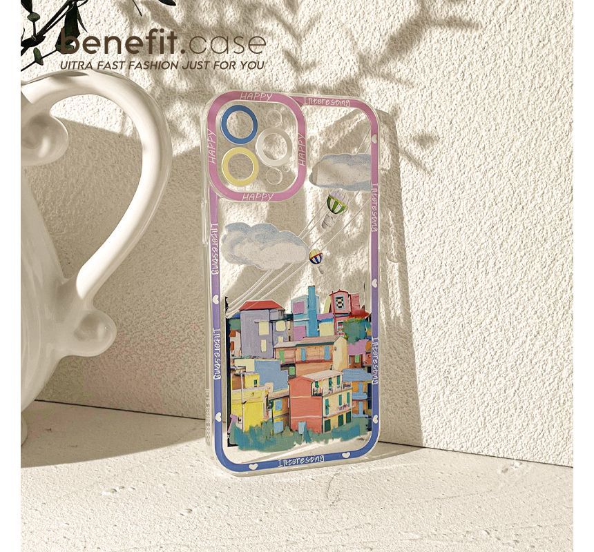 City Phone Case Transparent Print