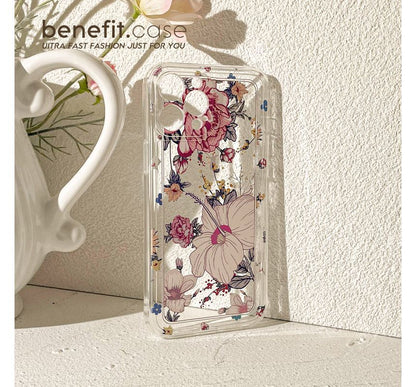 Transparent Flower Case Phone