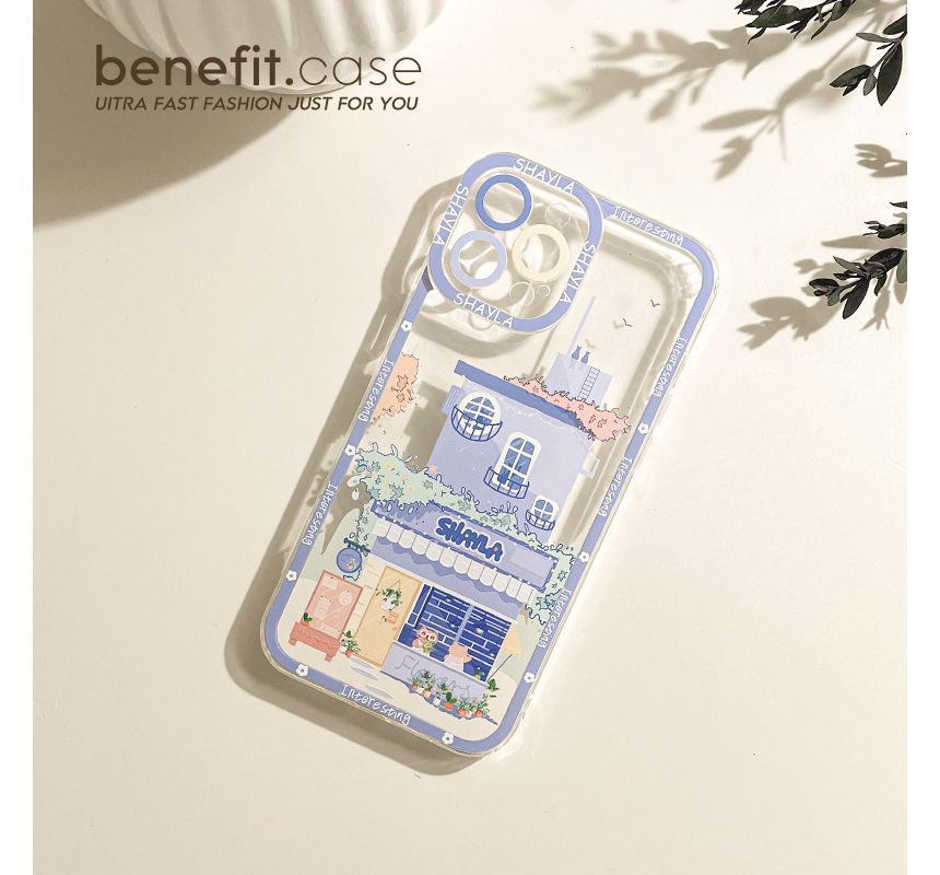 Print Case Phone Transparent House
