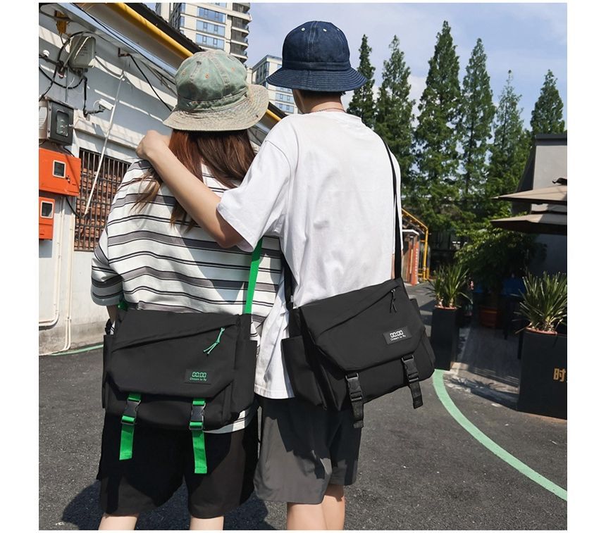 Crossbody Nylon Buckled Bag