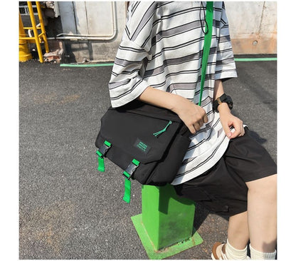 Crossbody Nylon Buckled Bag