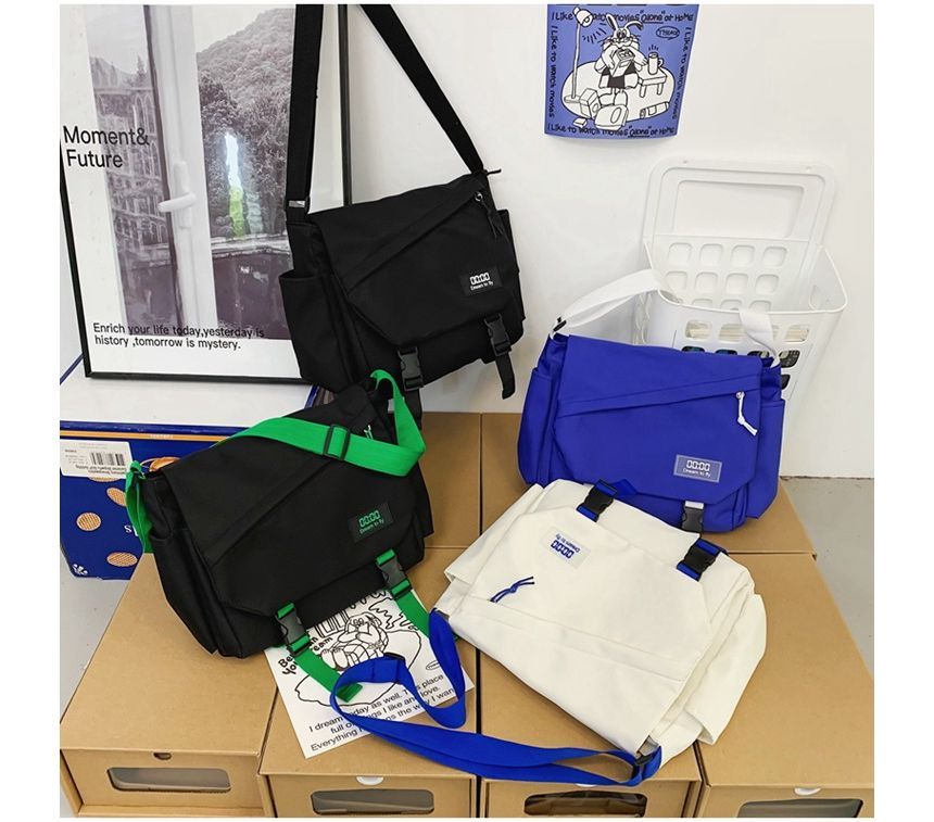 Crossbody Nylon Buckled Bag