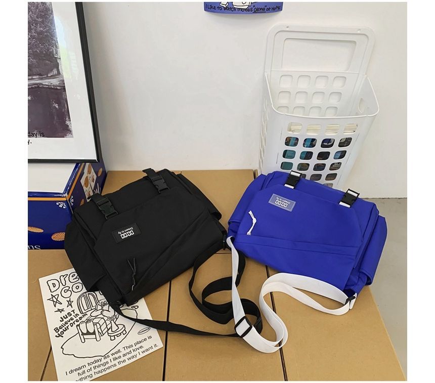 Crossbody Nylon Buckled Bag