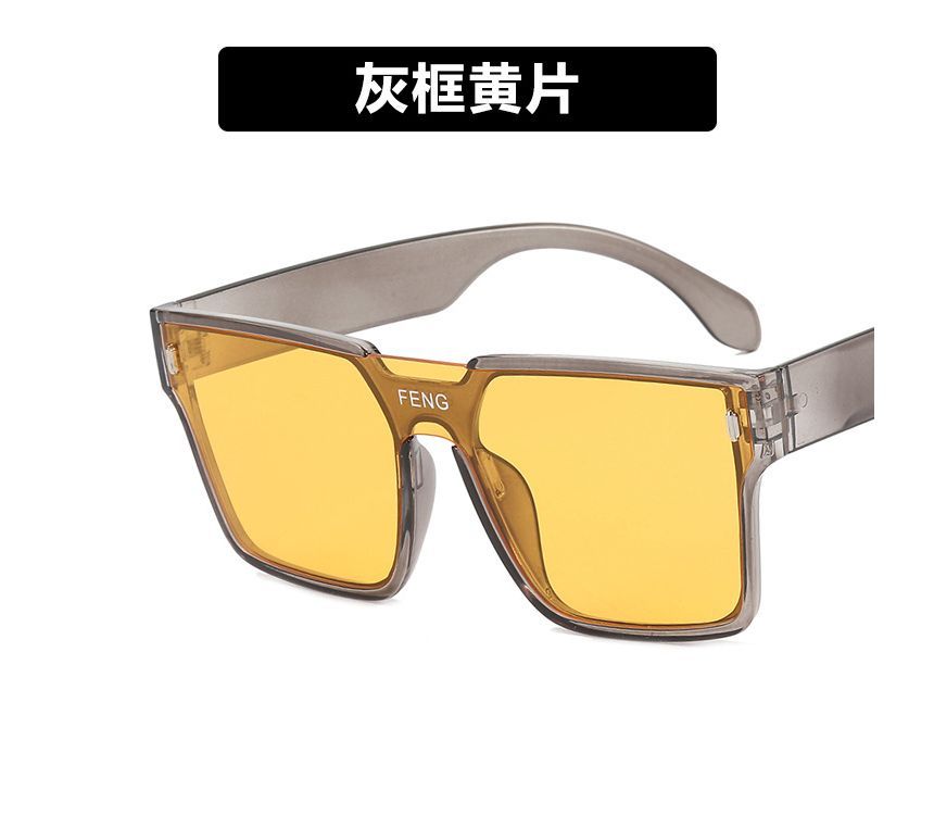 Lettering Sunglasses Retro