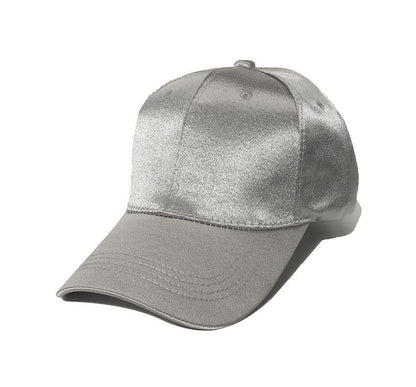 Cap Satin Baseball Plain