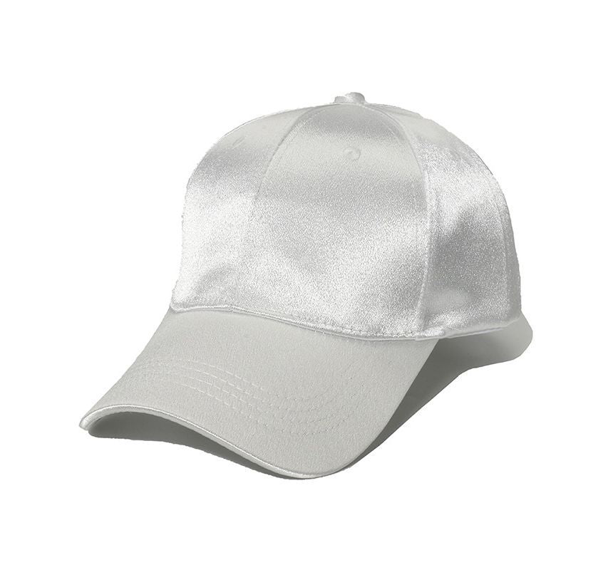 Cap Satin Baseball Plain