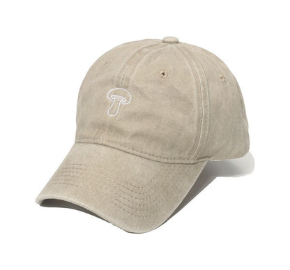 Embroidered Hat Mushroom Bucket Denim