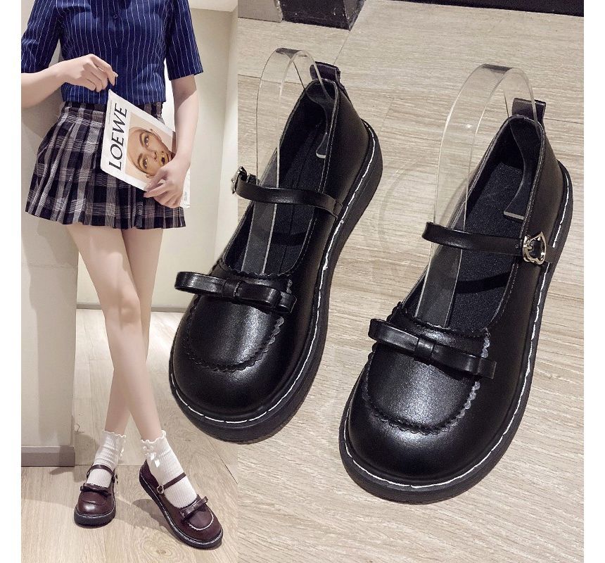 Mary Accent Bow Jane Shoes