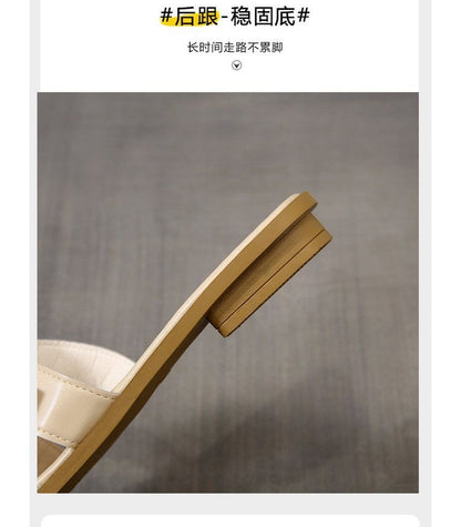 Slide Bow Accent Sandals