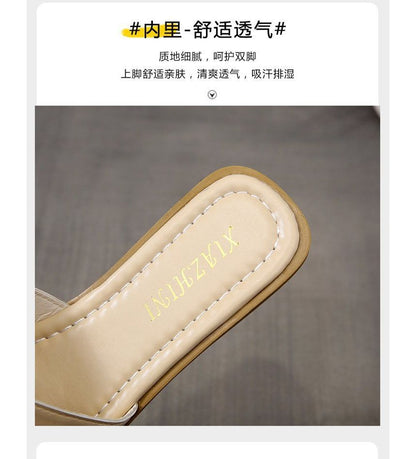 Slide Bow Accent Sandals