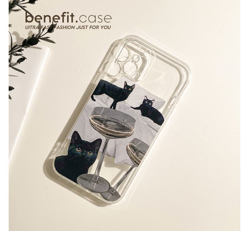 Transparent Cat Phone Case