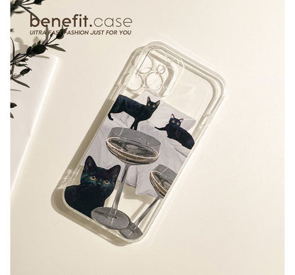 Transparent Cat Phone Case