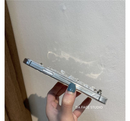 Transparent Phone Chain Flower Case