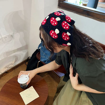 Mushroom Knit Bandana Head