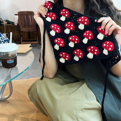 Mushroom Knit Bandana Head