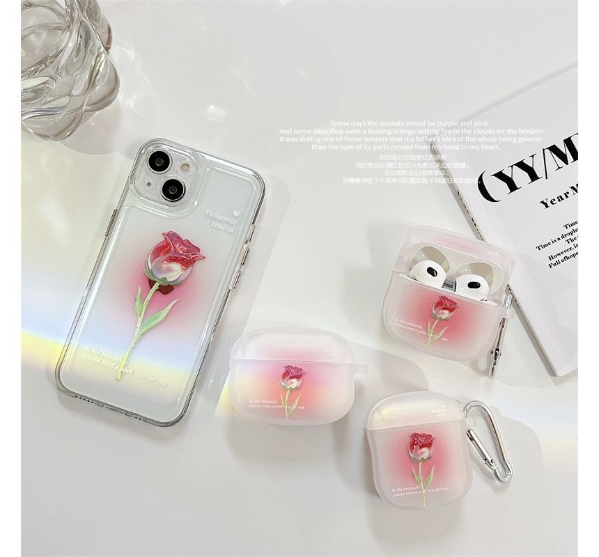 Flower Accent AirPods Earphone Case Skin