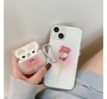 Flower Accent AirPods Earphone Case Skin