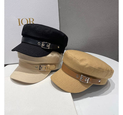 Belt Military Cotton Linen Cap