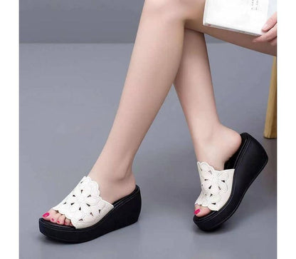 Slide Sandals Platform Wedge-Heel