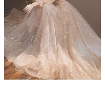 Embellished Designs) Neck Cocktail (Various Square Dress Mesh Long-Sleeve Glitter