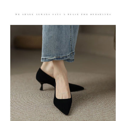 Pointed Heel Pumps Kitten