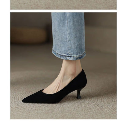 Pointed Heel Pumps Kitten