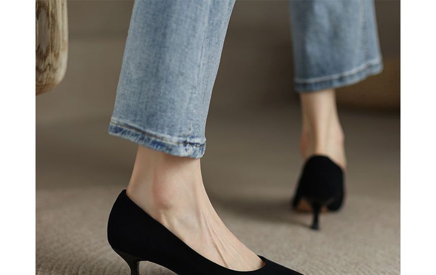 Pointed Heel Pumps Kitten