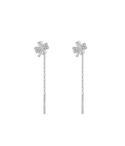 Clover Sterling Silver Dangle Earring