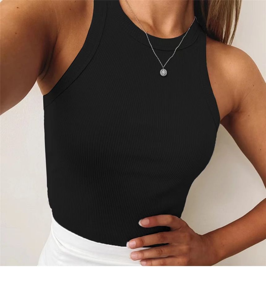 Tank Plain Top Cropped