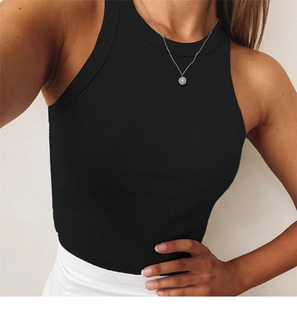 Top Cropped Plain Tank