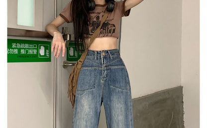 High Waist Wide Leg Jeans