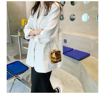 Chain Box Strap Bag Crossbody