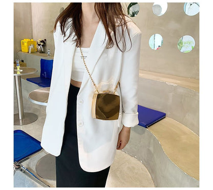 Chain Box Strap Bag Crossbody